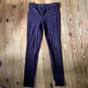 American Eagle Hi Rise Super skinny maroon/purple jegging